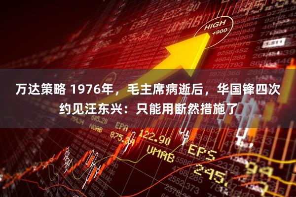 万达策略 1976年，毛主席病逝后，华国锋四次约见汪东兴：只能用断然措施了