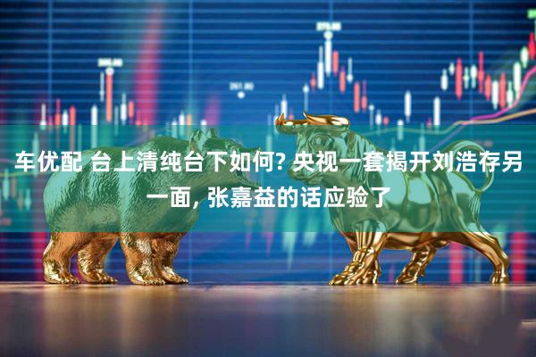 车优配 台上清纯台下如何? 央视一套揭开刘浩存另一面, 张嘉益的话应验了