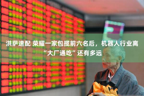 洪萨速配 荣耀一家包揽前六名后，机器人行业离“大厂通吃”还有多远