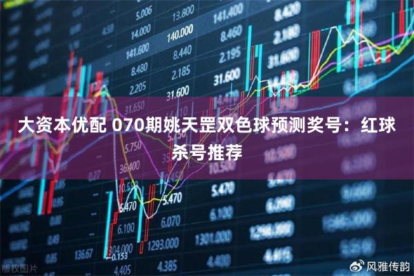 大资本优配 070期姚天罡双色球预测奖号：红球杀号推荐