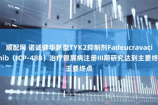 顺配网 诺诚健华新型TYK2抑制剂Fadeucravacitinib（ICP-488）治疗银屑病注册III期研究达到主要终点